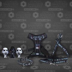 Упряжь для собак Star Wars XXS/XS Чёрный XXS цена и информация | Ошейники, подтяжки для собак | 220.lv