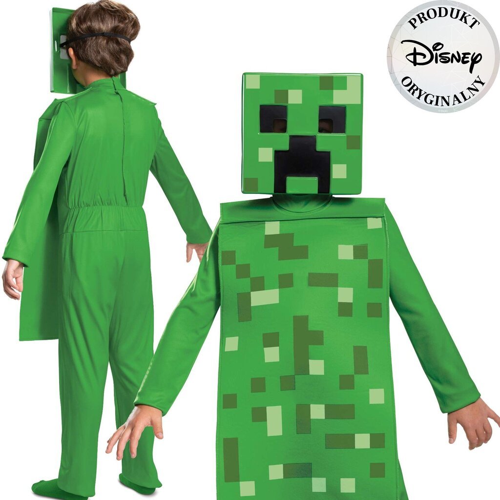 Kostīms Minecraft Halloween Creeper, 137-149 cm цена и информация | Karnevāla kostīmi, maskas un parūkas | 220.lv