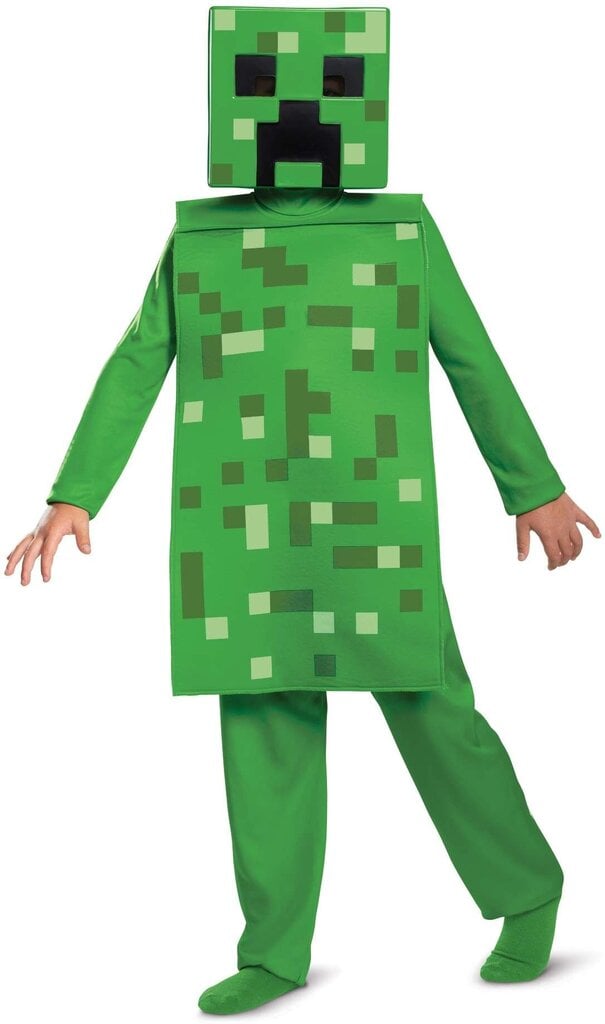 Kostīms Minecraft Halloween Creeper, 137-149 cm цена и информация | Karnevāla kostīmi, maskas un parūkas | 220.lv