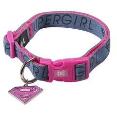 Kaklasiksna suņiem Superman, rozā, XXS/XS cena un informācija | Apkakles, siksnas suņiem | 220.lv
