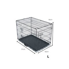 Bokss suņiem – Transport Crate L, 91x60x66 cm цена и информация | Переноски, сумки | 220.lv