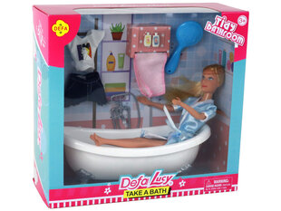 Кукла Люси с набором для купания, голубая цена и информация | Игрушки для девочек | 220.lv