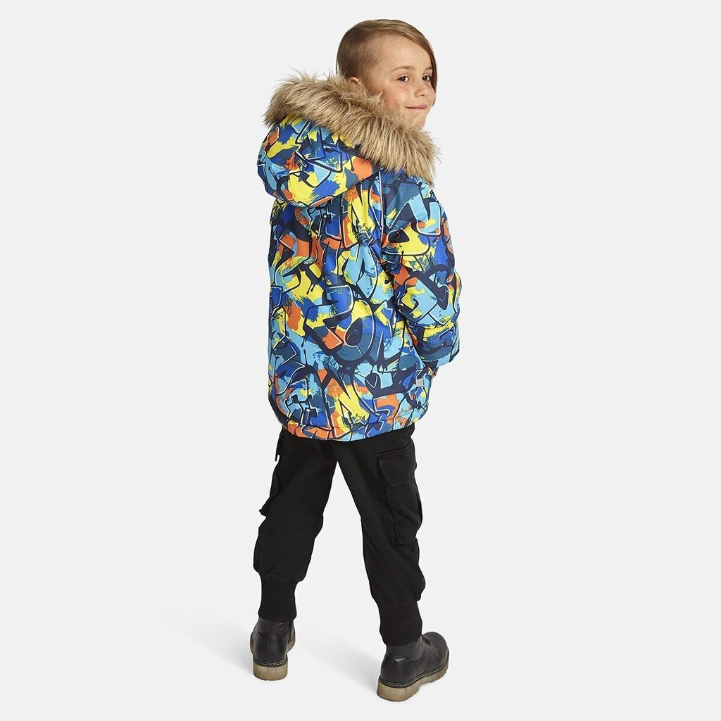 Huppa ziemas jaka zēniem Marinel 17200030*32299, zila/dzeltena cena un informācija | Ziemas apģērbs bērniem | 220.lv