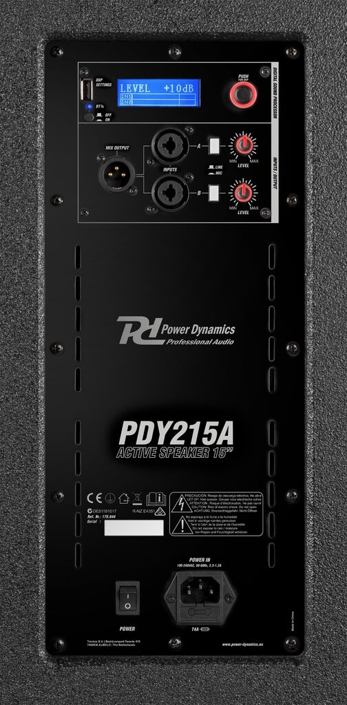 Power Dynamics PDY215A DSP/BT 15” 800W cena un informācija | Skaļruņi | 220.lv