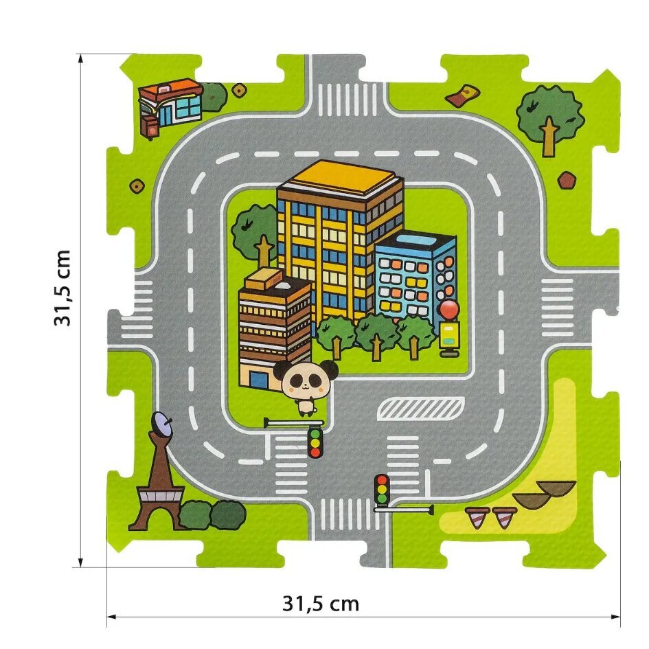 Mīkstais putu paklājs - puzle Smily Play 3571 цена и информация | Attīstošie paklājiņi | 220.lv