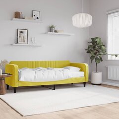 Dīvāngulta ar matraci vidaXL, 80x200 cm, dzeltena цена и информация | Кровати | 220.lv