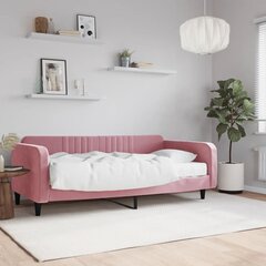 Dīvāngulta ar matraci vidaXL, 100x200 cm, rozā цена и информация | Кровати | 220.lv
