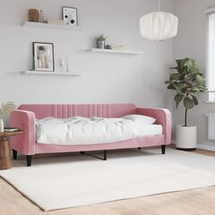 Dīvāngulta ar matraci vidaXL, 80x200 cm, rozā cena un informācija | Gultas | 220.lv