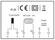 Grīdas telpas termostats Touch 16A 230V цена и информация | Taimeri, termostati | 220.lv