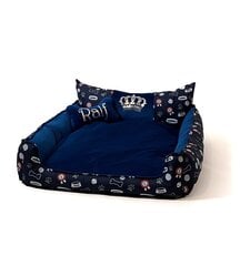 Лежак GoGift Crown, различные размеры, синий цена и информация | Лежаки, домики | 220.lv