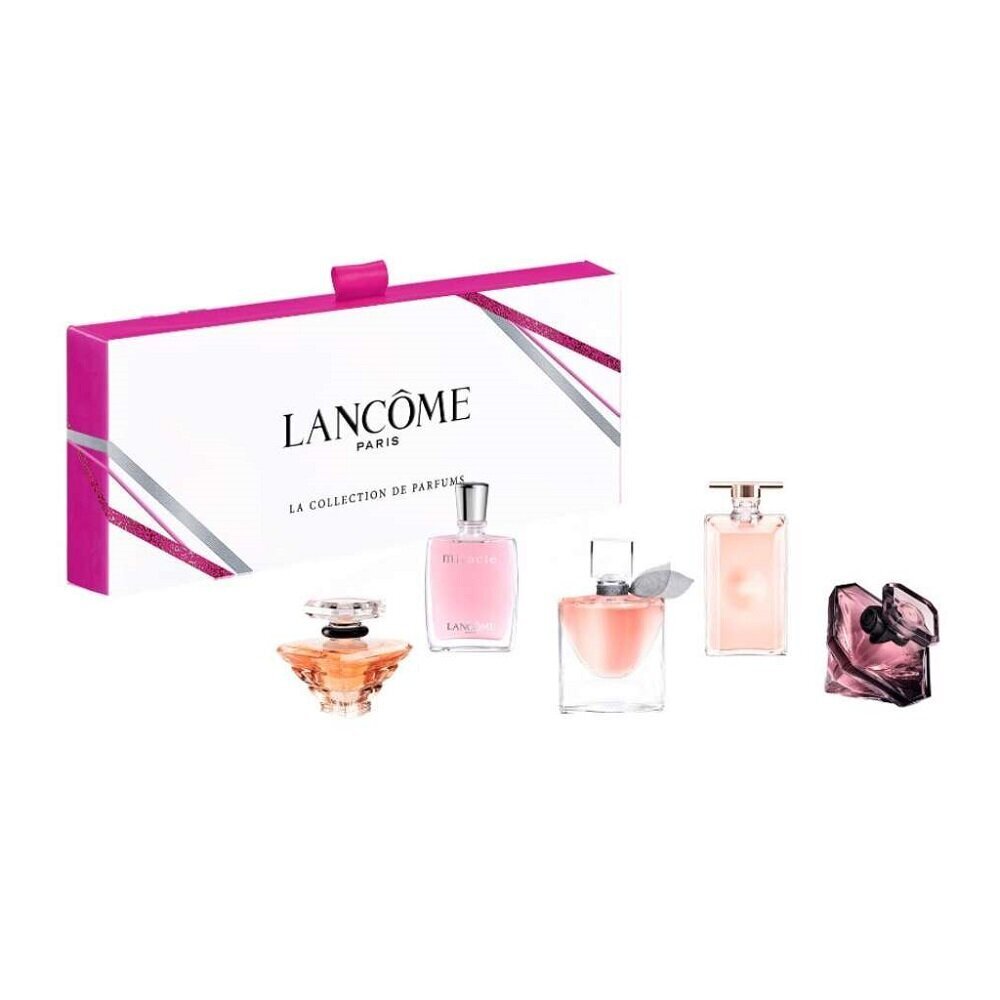 Komplekts Lancôme sievietēm, parfimērijas ūdens Idôle EDP 5 ml + La Vie Est Belle EDP 4 ml + Tresor EDP 7,5 ml + La Nuit Tresor EDP 5ml + Miracle EDP 5 ml цена и информация | Sieviešu smaržas | 220.lv