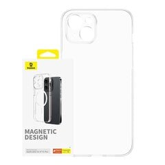 Magnetic Phone Case for iPhone 15 Plus Baseus OS-Lucent Series (Clear) цена и информация | Чехлы для телефонов | 220.lv