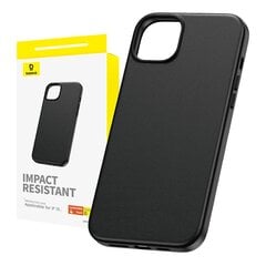 Phone Case for iPhone 15 Baseus Fauxther Series (Black) цена и информация | Чехлы для телефонов | 220.lv