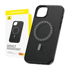 Phone Case for iPhone 15 ProMax Baseus Fauxther Series (Black) цена и информация | Чехлы для телефонов | 220.lv