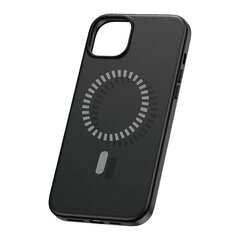 Magnetic Phone Case for iPhone 15 Pro Baseus Fauxther Series (Black) цена и информация | Чехлы для телефонов | 220.lv