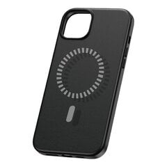 Magnetic Phone Case for iPhone 15 ProMax Baseus Fauxther Series (Black) цена и информация | Чехлы для телефонов | 220.lv