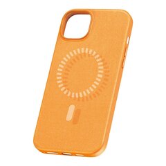 Magnetic Phone Case for iPhone 15 ProMax Baseus Fauxther Series (Orange) цена и информация | Чехлы для телефонов | 220.lv