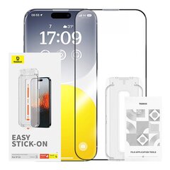 Sapphire Tempered Glass Baseus 0.3mm for iPhone 15 цена и информация | Защитные пленки для телефонов | 220.lv