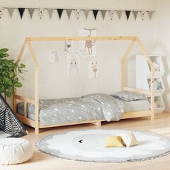 Bērnu gultas rāmis vidaXL, 80x200 cm, brūns цена и информация | Детские кровати | 220.lv