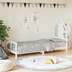 Bērnu gultas rāmis vidaXL, 80x200 cm, balts cena un informācija | Bērnu gultas | 220.lv