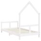 Bērnu gultas rāmis vidaXL, 80x160 cm, balts cena un informācija | Bērnu gultas | 220.lv