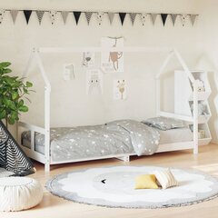Bērnu gultas rāmis vidaXL, 80x200 cm, balts цена и информация | Детские кровати | 220.lv