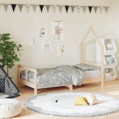 Bērnu gultas rāmis vidaXL, 80x160 cm, brūns cena un informācija | Bērnu gultas | 220.lv