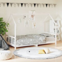 Bērnu gultas rāmis vidaXL, 90x190 cm, balts cena un informācija | Bērnu gultas | 220.lv