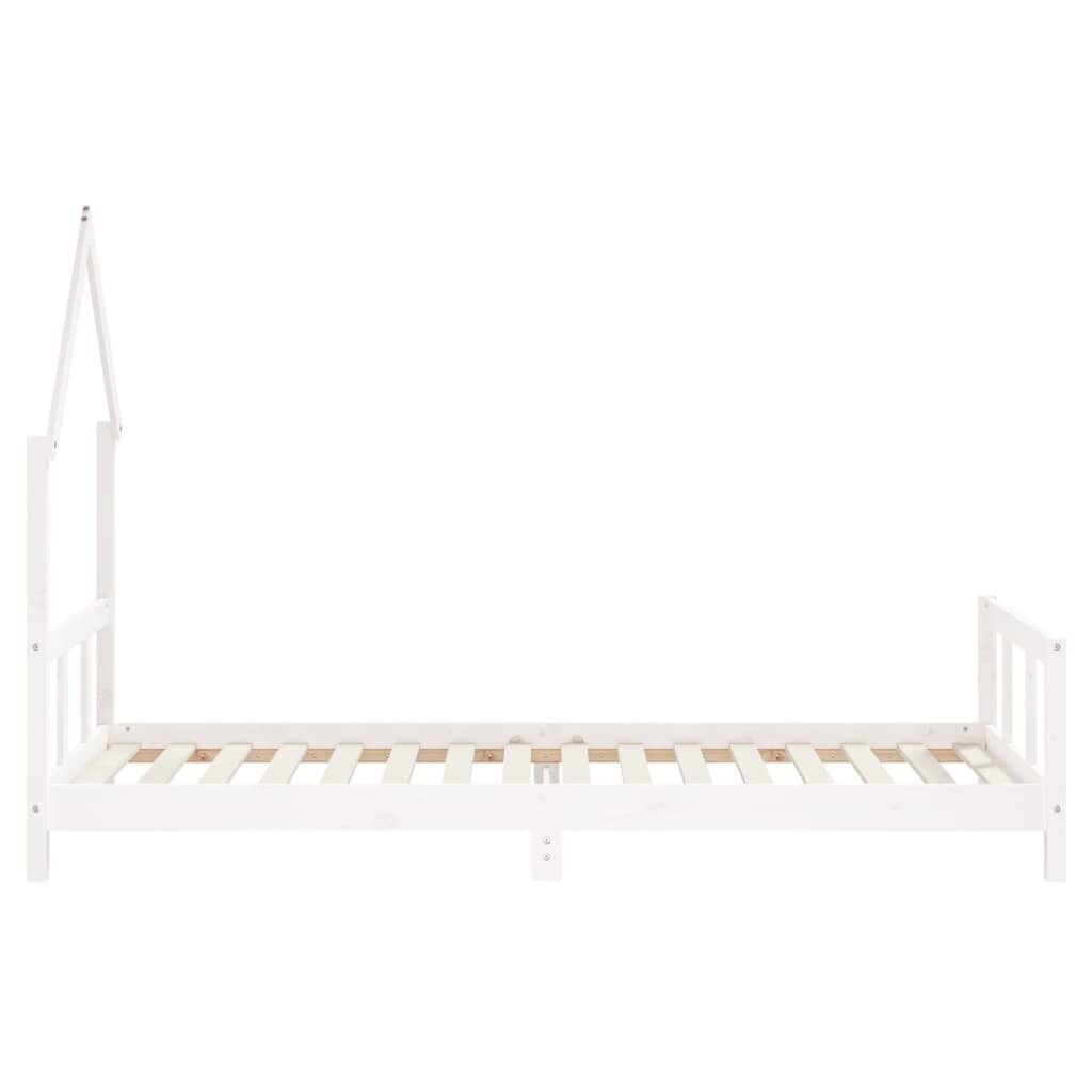 Bērnu gultas rāmis vidaXL, 90x200 cm, balts cena un informācija | Bērnu gultas | 220.lv