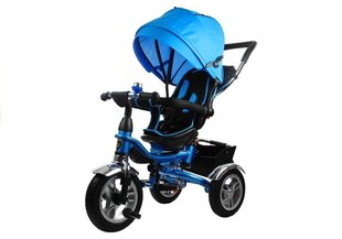 Детский трехколесный велосипед с навесом PRO600, синий цена и информация | Трехколесные велосипеды | 220.lv