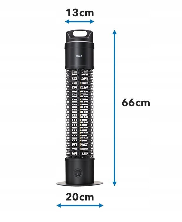 Eberg 1200 W elektriskais sildītājs cena un informācija | Sildītāji | 220.lv