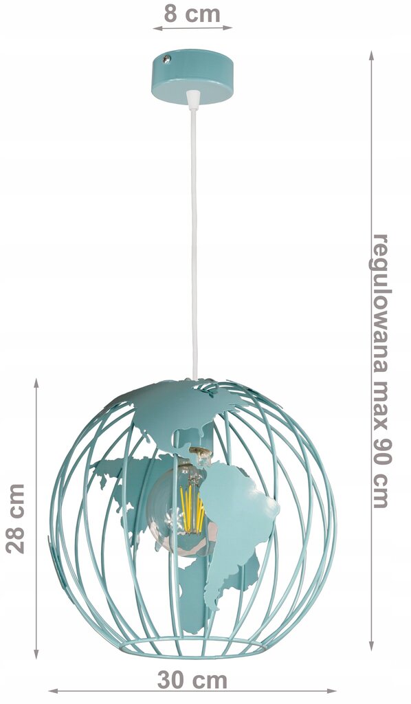 LM-Lighting griestu lampa Globus cena un informācija | Piekaramās lampas | 220.lv