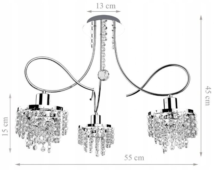 LM-Lighting piekaramā lampa Tina 3 cena un informācija | Griestu lampas | 220.lv