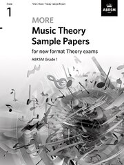 More Music Theory Sample Papers, ABRSM Grade 1 цена и информация | Книги об искусстве | 220.lv