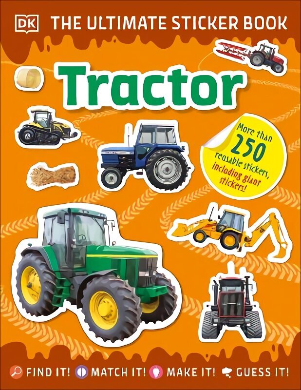 Ultimate Sticker Book Tractor cena un informācija | Grāmatas mazuļiem | 220.lv