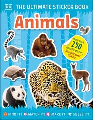 Ultimate Sticker Book Animals cena un informācija | Grāmatas mazuļiem | 220.lv