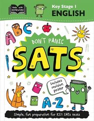 Key Stage 1 English: Don't Panic SATs cena un informācija | Grāmatas pusaudžiem un jauniešiem | 220.lv