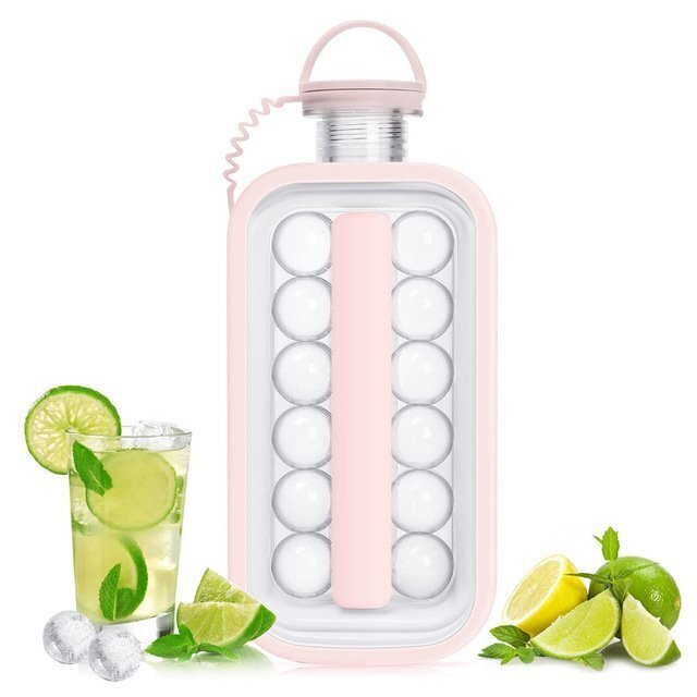 DreamQo silikona saldējuma veidne - pudele, 17gb, rozā cena un informācija | Virtuves piederumi | 220.lv
