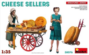 Līmējošais modelis MiniArt 38076 Cheese Sellers 1/35 cena un informācija | Līmējamie modeļi | 220.lv
