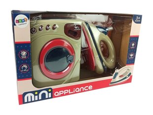 Rotaļlietu veļas mašīna un gludeklis ar efektiem cena un informācija | Rotaļlietas meitenēm | 220.lv
