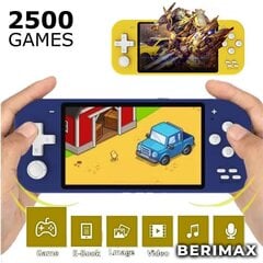 Портативная игровая консоль HD Classics Berimax 3000, синяя цена и информация | Игровые приставки | 220.lv
