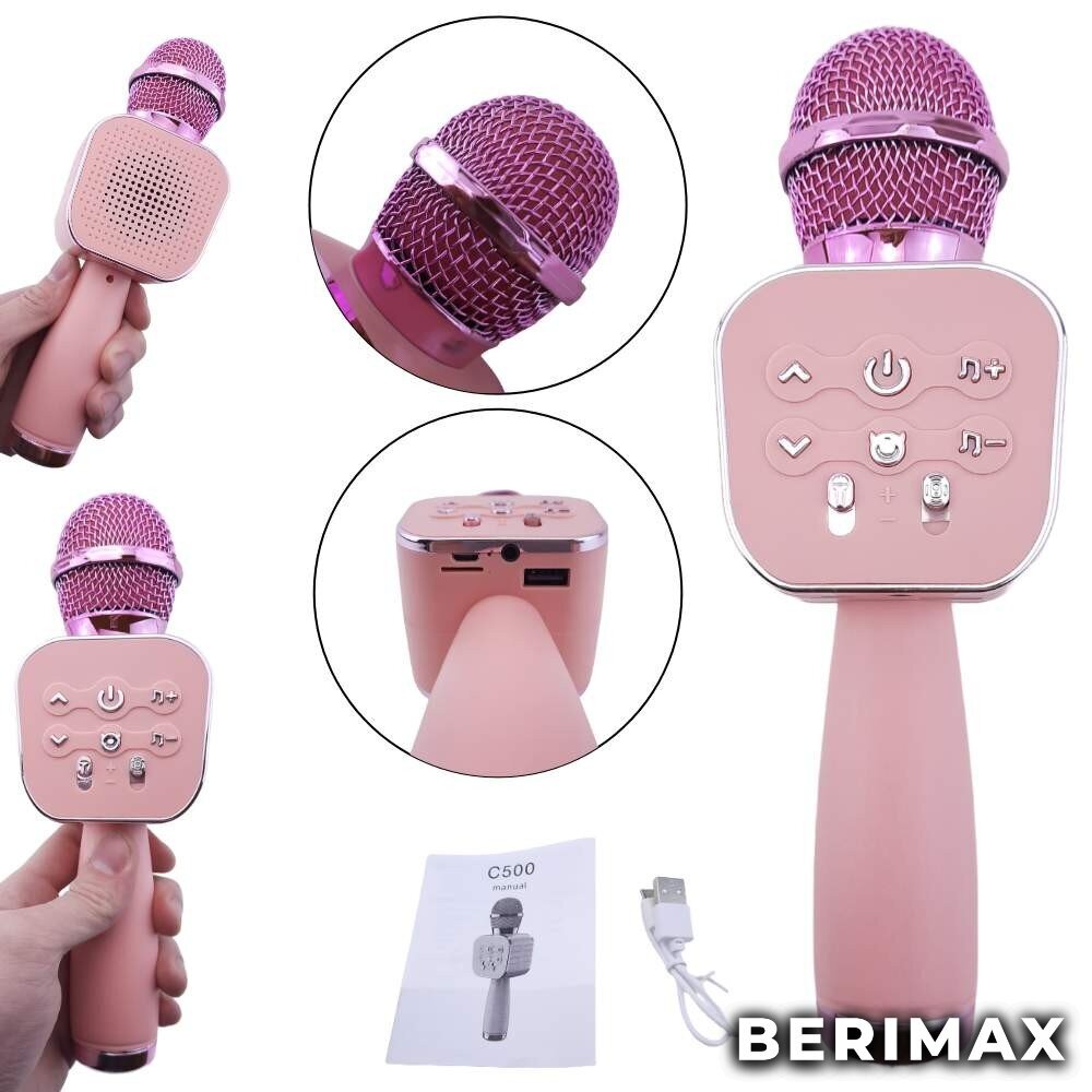 Karaoke mikrofons BERIMAX 500C цена и информация | Mikrofoni | 220.lv