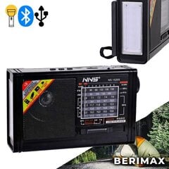 Radio uztvērējs ar saules bateriju BERIMAX RI-1520S cena un informācija | Radioaparāti, modinātājpulksteņi | 220.lv
