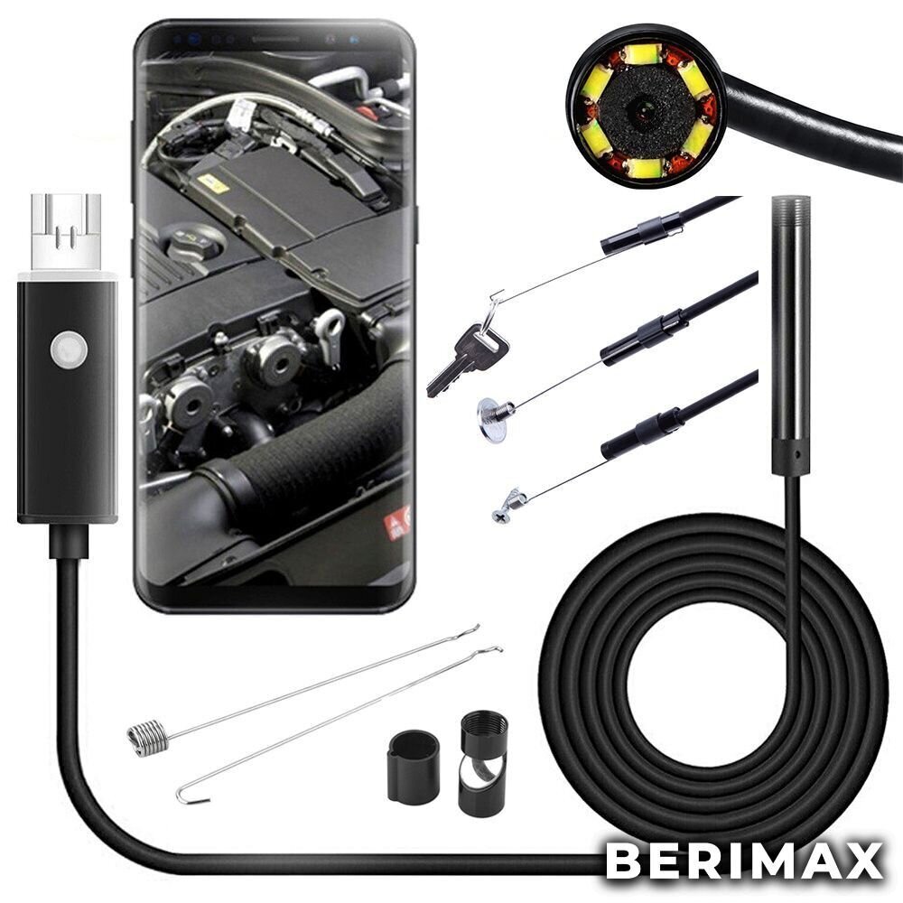 Endoskopa kamera KE10+ 10 m, 7 mm BERIMAX BRM_5907451337080 cena un informācija | Novērošanas kameras | 220.lv