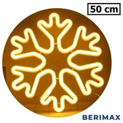 Ziemassvētku LED dekori Sniegpārsliņa neona 50cm CL3 BERIMAX BRM_1410109WW cena un informācija | Ziemassvētku dekorācijas | 220.lv