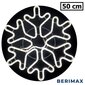 Ziemassvētku LED dekori Sniegpārsliņa neona 50cm CL3 BERIMAX BRM_1410109CW cena un informācija | Ziemassvētku dekorācijas | 220.lv