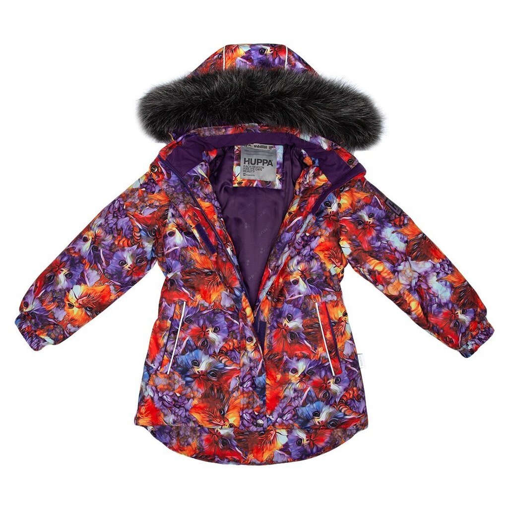 Huppa komplekts meitenēm Renely 3 41850330*34353, violeta/oranža cena un informācija | Ziemas apģērbs bērniem | 220.lv