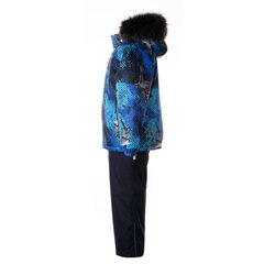 Huppa ziemas komplekts zēniem Dante 1 41930130*32386, zils/melns cena un informācija | Ziemas apģērbs bērniem | 220.lv