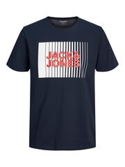 Jack&Jones t-krekls zēniem 12237411*04, zils цена и информация | Рубашки для мальчиков | 220.lv