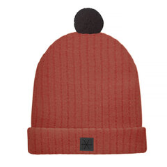 теплая шапка зима 2023 красная цена и информация | Шапки, перчатки, шарфики для новорожденных | 220.lv